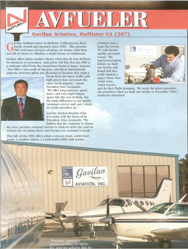 Gavilan Aviation Avfuel Article